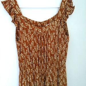 NWT! - boho maxi dress, rust THML